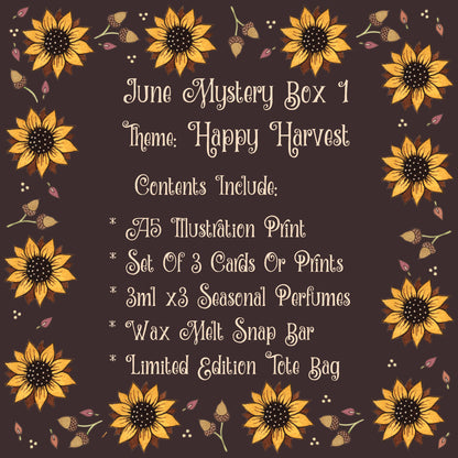 READY TO POST! July Mystery Box 1 - Box Number 16 Theme: Happy Harvest - Limited Edition Spooky & Whimsical Halloween Themed Gift Box