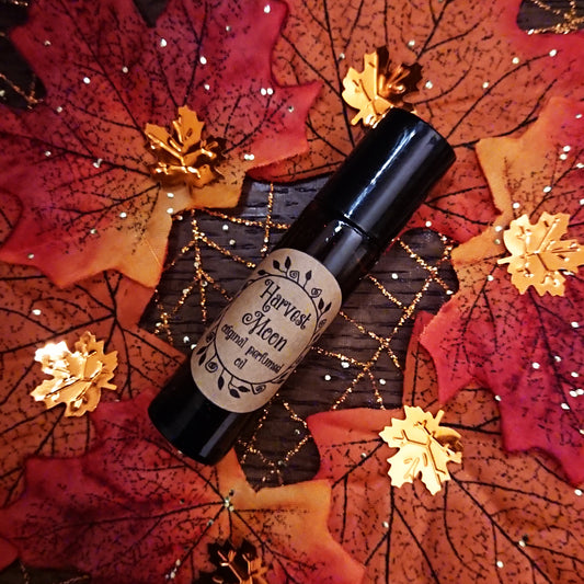 Harvest Moon Original Perfumed Oil - Sweet Pumpkin Apple & Ginger Roll On Fragrance - Spicy & Gourmand Vegan Oil Blend