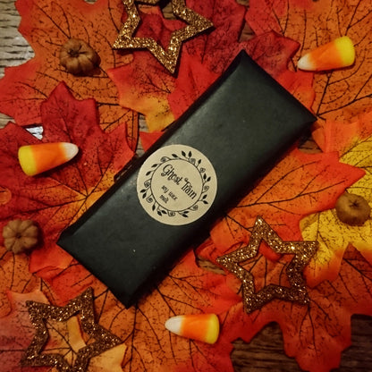 Ghost Train Wax Melt Bar - Spooky Liquorice, Toffee & Vanilla Fragranced 5 Segment Wax Melts - Vegan Autumn Halloween Samhain Soy Melt Snap Bar